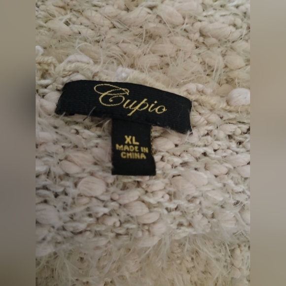 Cupio Ombre Eyelash Open Front Cardigan XL Cozy - Picture 4 of 5